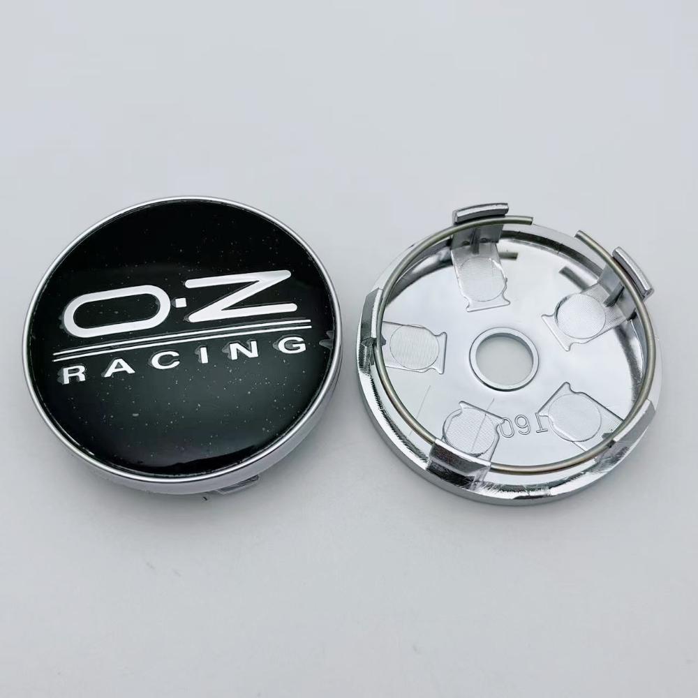 4Pcs 60mm Car Wheel Center Caps With OZ O.Z Racing Logo Emblem Badge Wheel Hubcaps Auto Rim Hub Cover Car Accessories