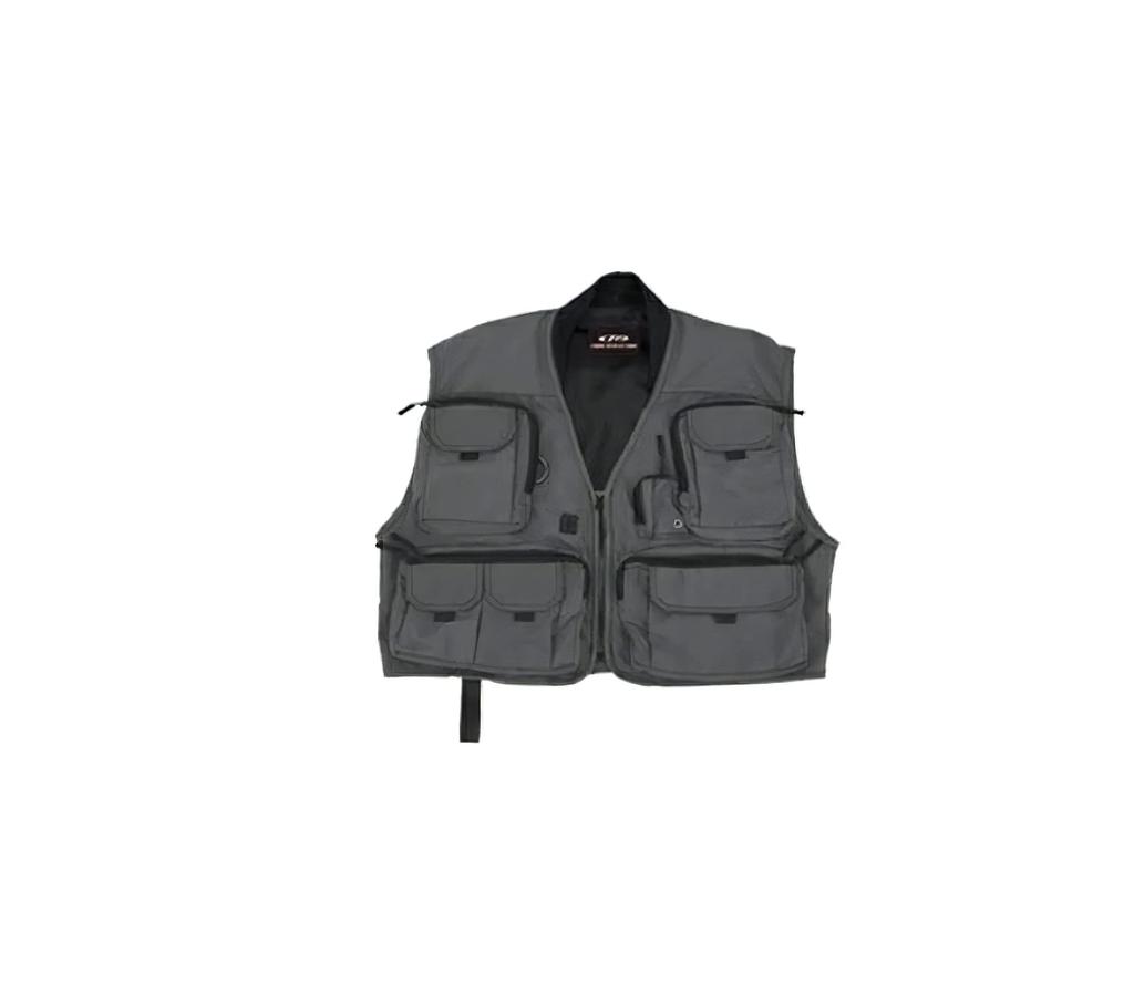 Creek Fishing Dark Size L X'SELL FP-405 Vest, Gray,