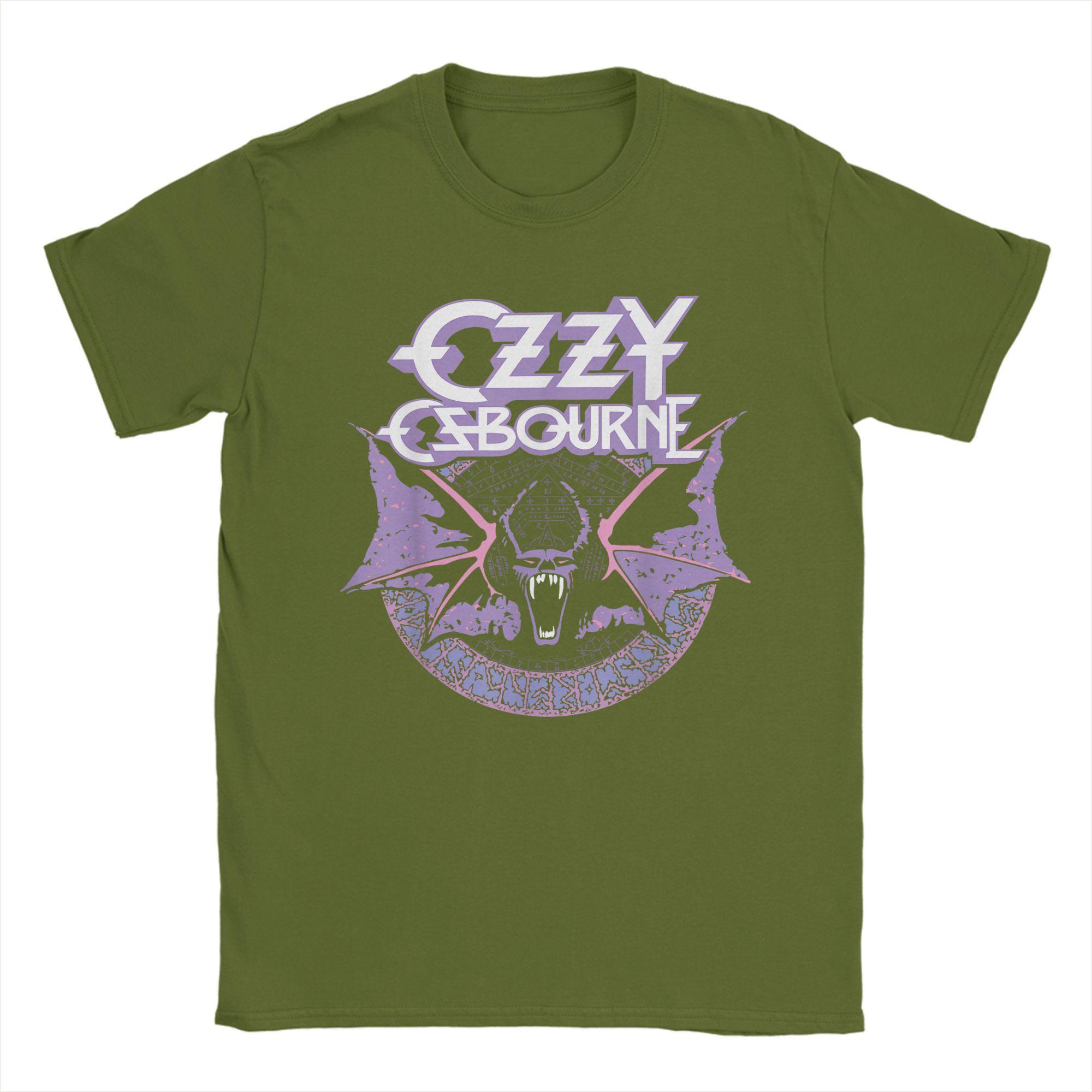 

Unique Heavy Metal Rock Ozzy Osbourne Pastel Bat T-Shirts Men O Neck 100% Cotton T Shirts Short Sleeve Tees 4XL 5XL 6XL Clothes 4XL