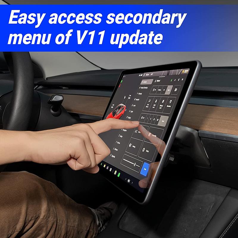 Auto-Bildschirm-Drehhalter für Tesla Model 3 Y 2017-2022 Center Console Swivel Mount Halterung 15/30 Grad GPS-Bildschirmdrehung