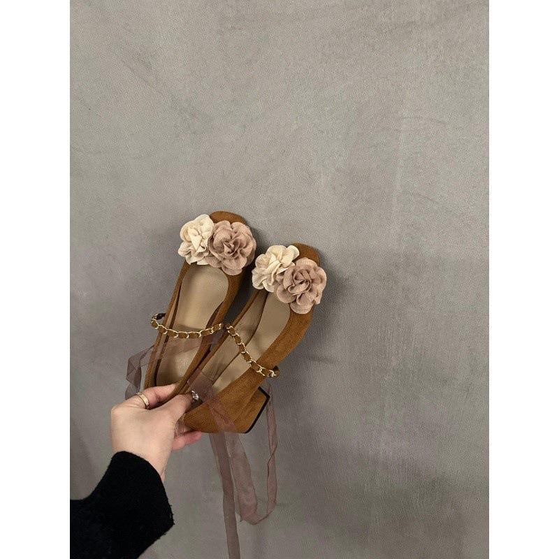 Dickes Absatzdesign Fee Einzelne Schuhe Damenschuhe Neue sanfte Retro Mary Jane Schuhe