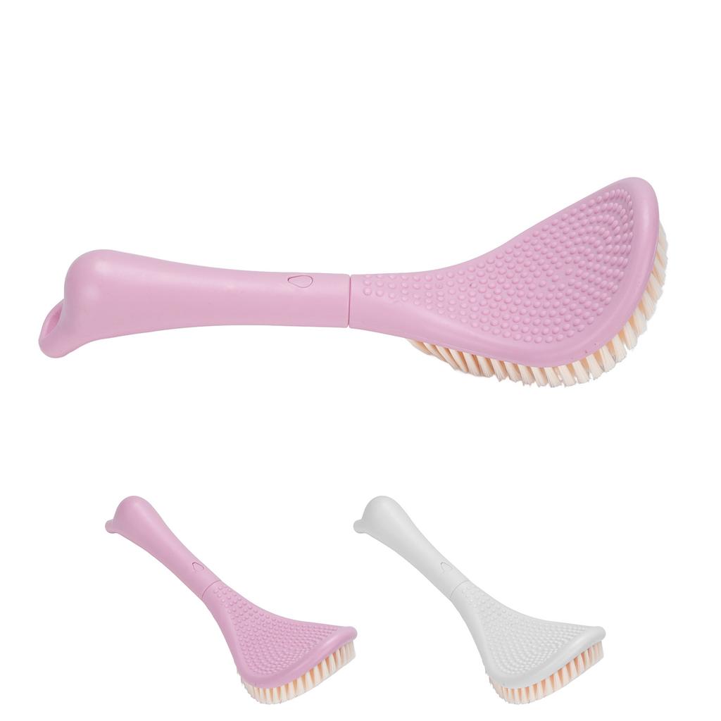 Foot Scrubber Brush for Shower Long Handle Curved Head 3 Lengths Multipurpose Foot Cleaning Brush