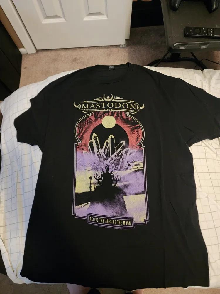 Unisex Short Sleeve Crew Neck Cotton T Shirt Mens Mastodon 2018 Concert M