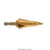 Spiralling Grooved Step Drill Bit High Speed Steel 4mm-12/20/32/22mm (5/32-5/4inch) 3XUF