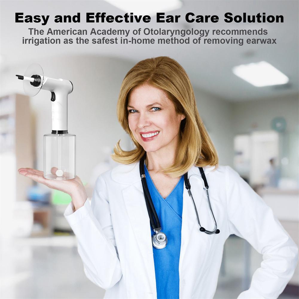 W50 Household Safe and Effective Ear Cleaner 4 Pressure Levels Ear Wax Irrigation Tool Electric Ear Wax Removal Kit