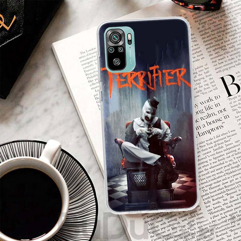 Horror Movie Terrifier Cover For Xiaomi Redmi Note 10 9S 9 8T 8 Pro 7 5 Mi 9T 10T 11T 12T 11 12 Lite 12X A3 A2 A1 Print Coque