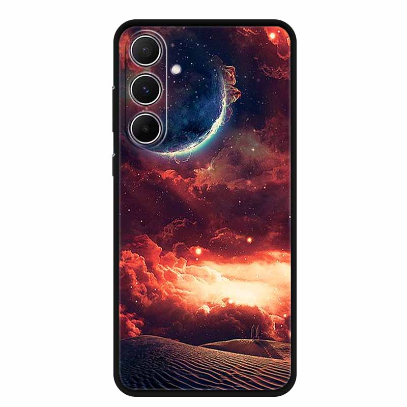 For Samsung Galaxy A55 5G Case Animals Soft Silicone TPU Phone Cases Back Cover For SamsungA55 Wolf Protector Cute Girl Shell