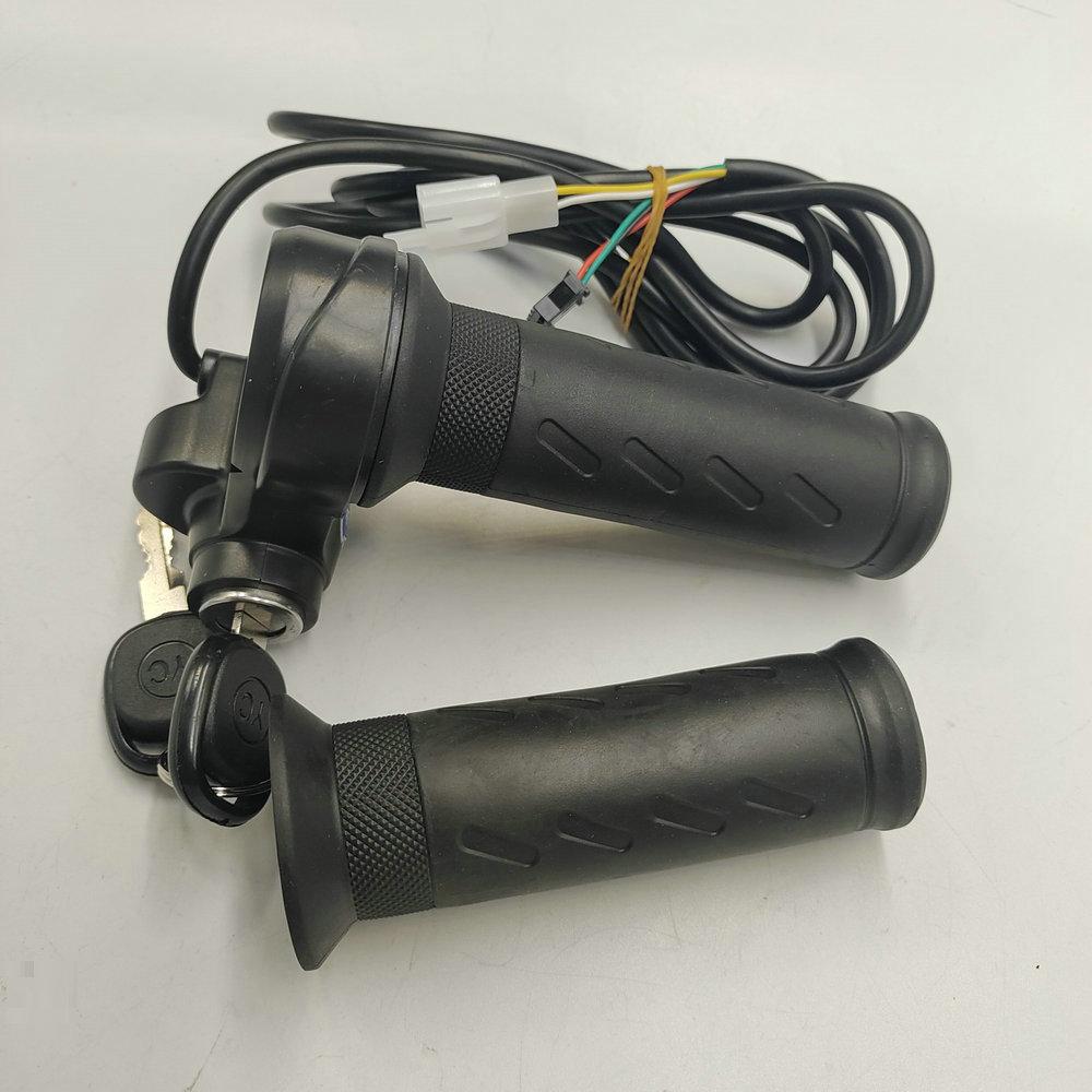 C026 Speed Regulating Handle Electric Bicycle Refitted THROTTLE Mountain Bike GRIPS With Lock and Key