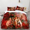 Angel Oil Painting Microfibre Bedding Sets, Children's Birthday Gift with Zip Room Decor for Teenagers Adulte 2-3 Pieces Duvet C