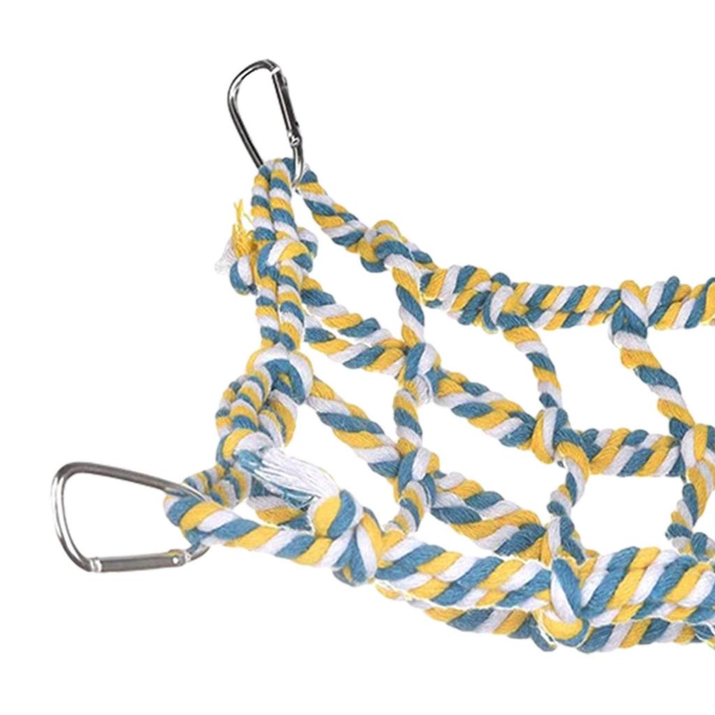 Hängematte für Haustiere, Vogelnetzseil, Kletterbrücke für Papageien und Kakadus