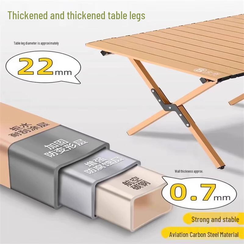 OEING Outdoor Folding Camping Table and Chair Set