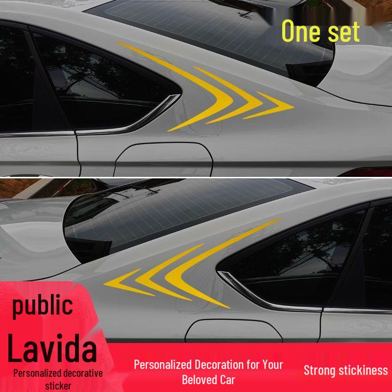 Individualūs galiniai šoniniai sparno lipdukai Volkswagen Lavida