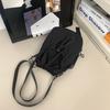 Simple Drawstring Messenger Bag Casual Shoulder Bag Trendy Outdoor Mobile Phone Bag Bundle Mouth Personalized Lightweight Bucket Bag