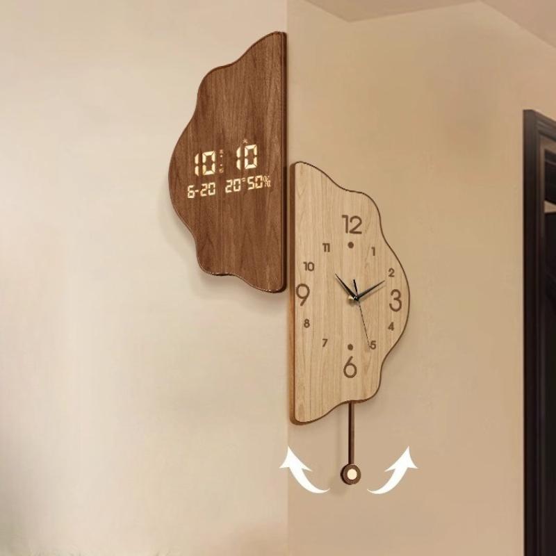 Modern Wall Clock Large Living Room Digital Clock Led Mechanic Electronic Clocks Luxury Silent Wall Clocks Home Decoration