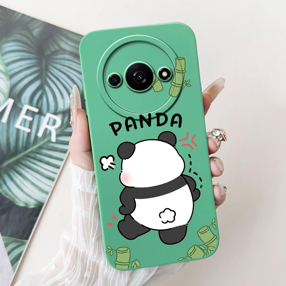 Für Xiaomi Redmi A3 Hülle 2024 Neue Mode Blume Quadratisch Silikon Kameraobjektiv Schutzabdeckung Für Xiaomi Poco C61 RedmiA3 Stoßstange