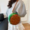 Autumn and winter creative new hamburger backpack women's bag outdoor fashion large capacity commuter bag