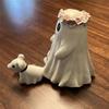 ABWR-Ghost Dog Walking Statue Halloween Ghost Dog Walking Statue Cute Garland Small Ghost Dog Walking Decoration Ornaments