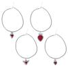 Gothic Style Sacred Heart Necklace Personalized Scared Heart Pendant Neck Chain Delicate Collarbone Chain Accessory