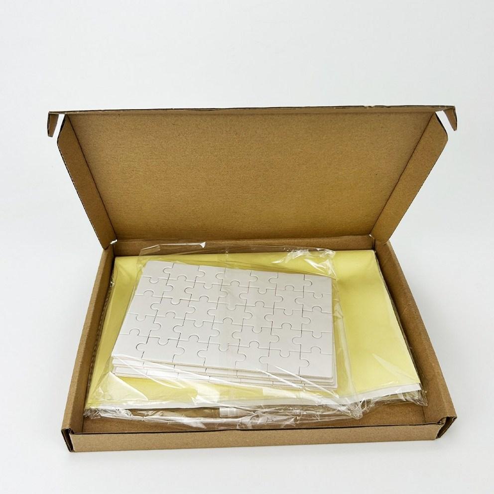 Irenwarl DIY Blank Jigsaw Puzzles for Kids - Easy-to-Paint Custom Puzzles for Birthday Parties (8-Piece 15x10cm & 4-Piece A4 21x29cm)