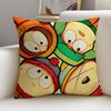 Satirical SSouth ParkS Cushion Cover Breathable and skinfriendly linen pillowcase square removable and washable cushion
