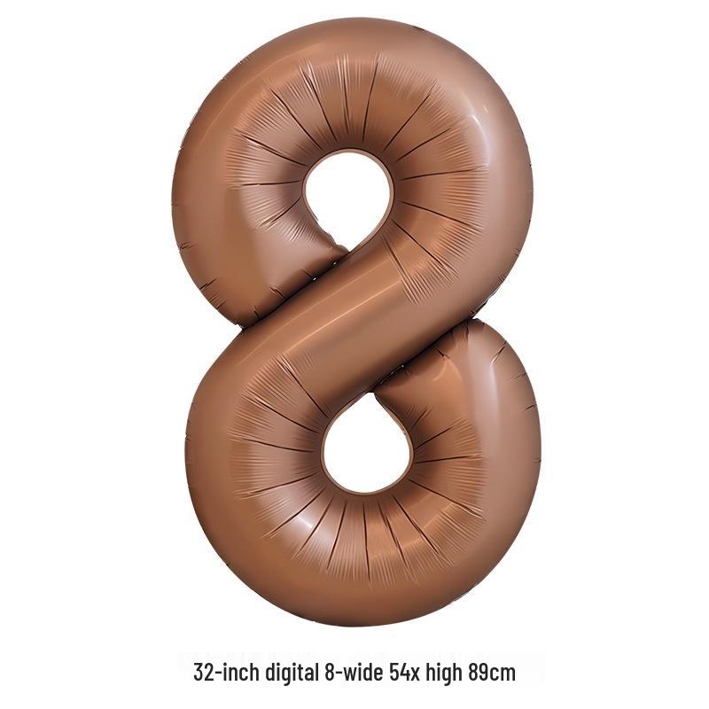 32-Inch White Number '40' Birthday Balloon, Aluminum Foil Party Decoration Prop