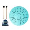 Steel Tongue Drum 4/6 Inch 8/9 Tone Rain Drum for Outside Garden Sound Healing Musical Instruments for Adults Kids Mini Handpan Drums for Meditation