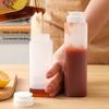 200/300ML Kitchen Spice Bottle Leak-proof Squeeze Design with Visual Scale Flexible Body Condiment Squeeze Bottle