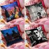 B-BENY JR Album Cover Rapper Cushion Cover Pattern Printed Pillowcase for Living Room Sofa Cushion Cover & Bedroom Decor