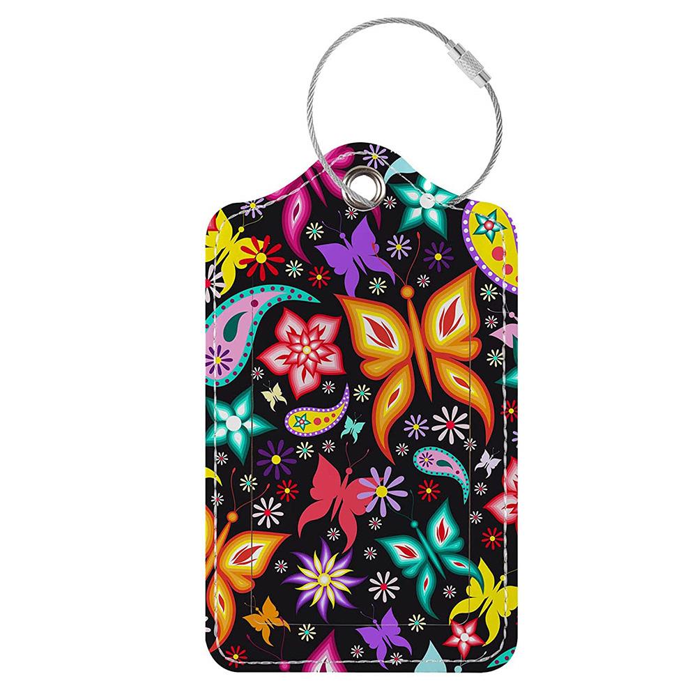 

1 шт. Кожаная багажная бирка, багажная идентификационная бирка, многоцелевой портативный держатель для карт, держатель для удостоверения личности с защитой от потери во время путешествия D