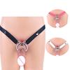 Male Chastity Cage Anti-off Device Elastic Band Auxiliary Belt Adjustable Ring PU Rope Glans Sex Toys Chastity Locks with Dildos