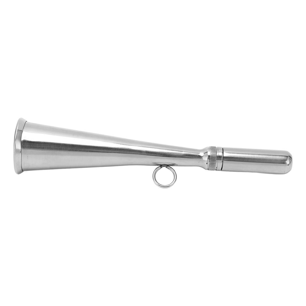 Handheld Foghorn Stainless Steel Fog Horn Removable Mouthpiece Accessory for Boat