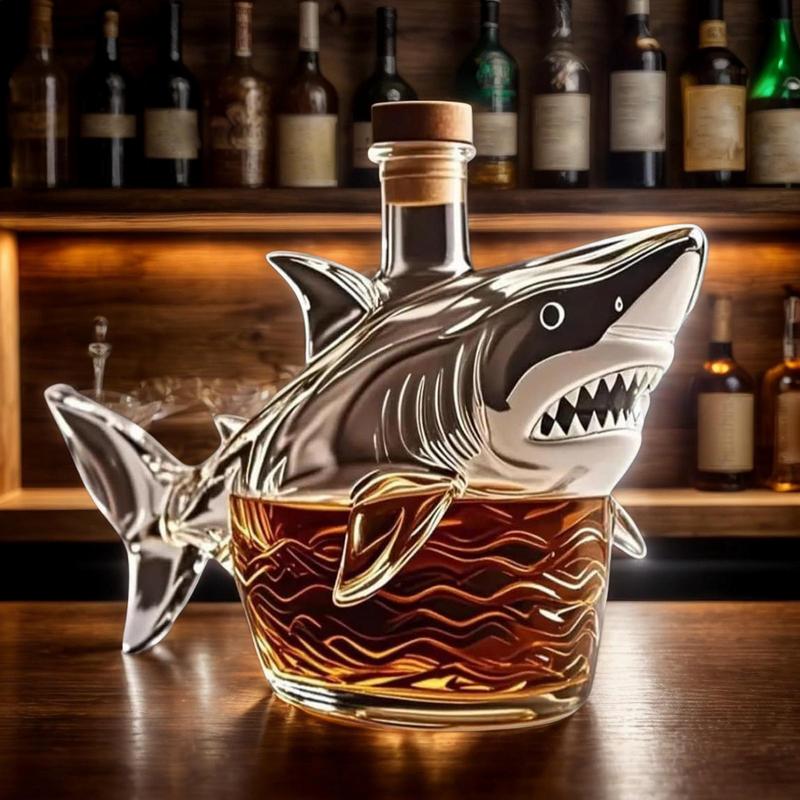 Decantor Whiskey Rechin 320ml Pahare Alcool Rechin Decantor Distribuitor Decor Acasă Statuetă Animal Sticlă Lichior Golă Pentru Vecin