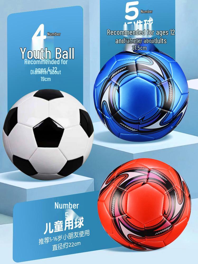 Bambini No. 4 e No. 5 Palloni da Calcio per Allenamento Scolastico e dell'Asilo - PVC e PU Cuciti a Macchina.