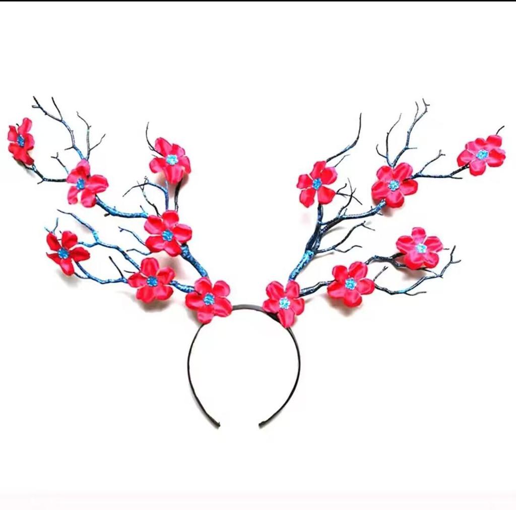 Europäisches Amerikanisches Mori Girl Rentiergeweih Leuchtendes Weihnachtskopfband mit Großen Haaraccessoires und Verzierungen