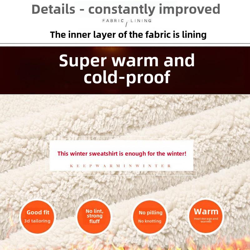 Men's Alpaca Fleece Long-Sleeve Round Neck Sweater: Autumn & Winter Casual Loose Fit