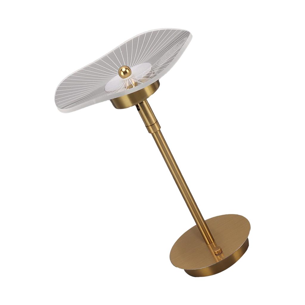 Luminária de Mesa com Toque, Luminária de Mesa com Intensidade Ajustável Contínua, Recarregável por USB, Luz Noturna com 3 Modos de Cor, Cor Cobre