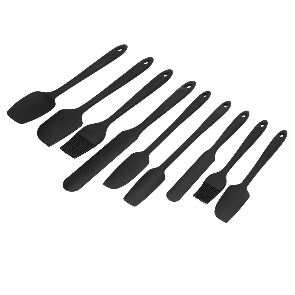 9Pcs Mini Spatula Set Flexible Hand Held Jam Cake Cream Cooking Brush for Kitchen Restaurants