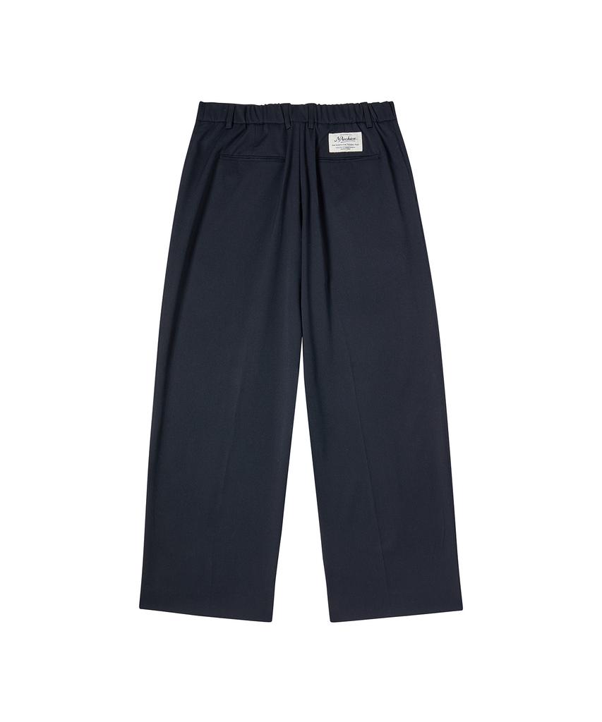 BEYOND CLOSET [Collection Line] Artisan Tailored Wool Pants Navy