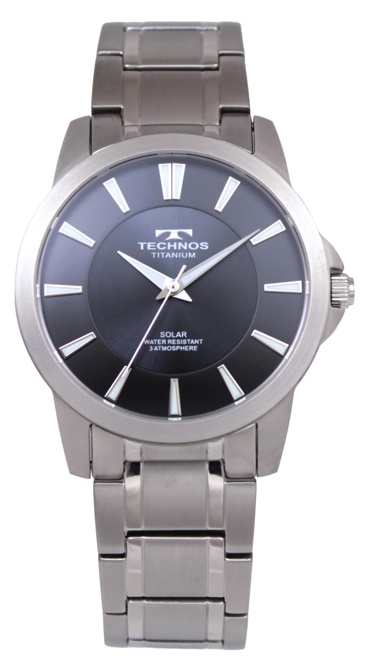 

TECHNOS Solar 100th Anniversary Model T9C34IB Watch, чорний