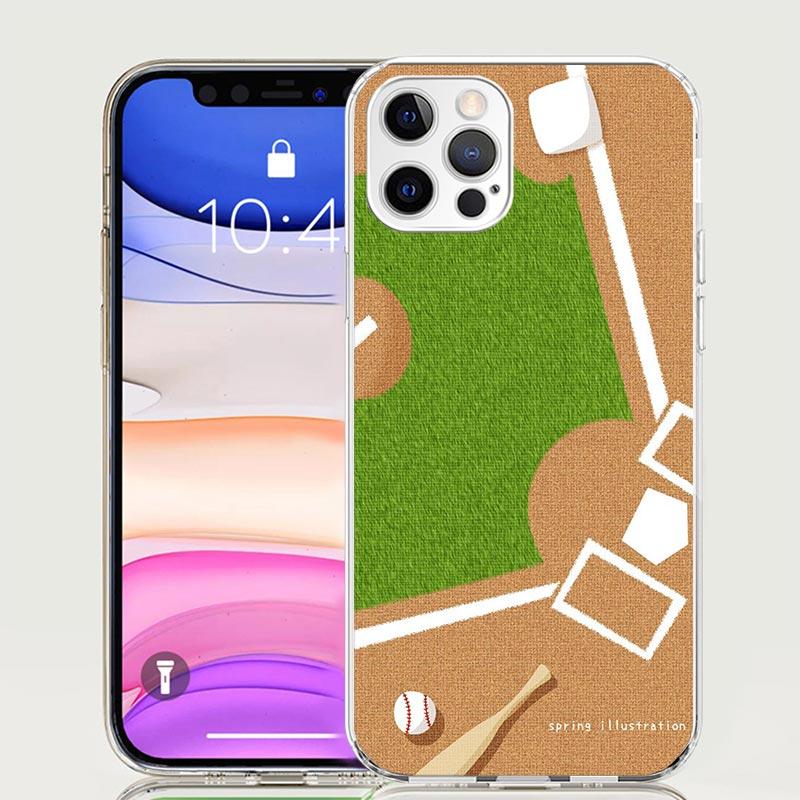 Baseball Sport Phone Case for Apple iPhone 17 Air 16 15 Plus 14 + 13 Mini 12 11 Pro Max 7 8 SE 16Max Soft Shell Cover Coque 17 A
