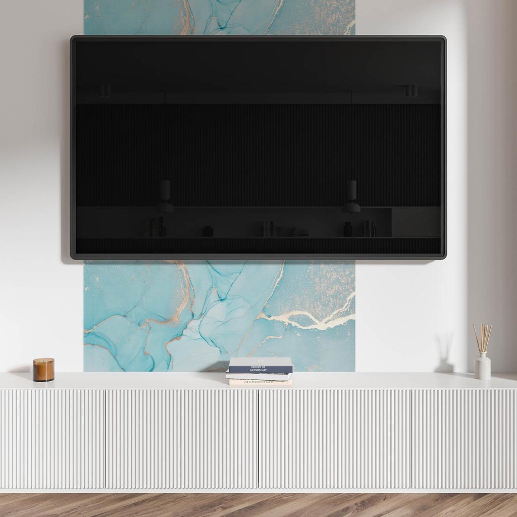 Panel Samoprzylepny Z Grafiką Do Jadalni Pcv 100X50 Cm Abstrakcyjny Wzór Płynny