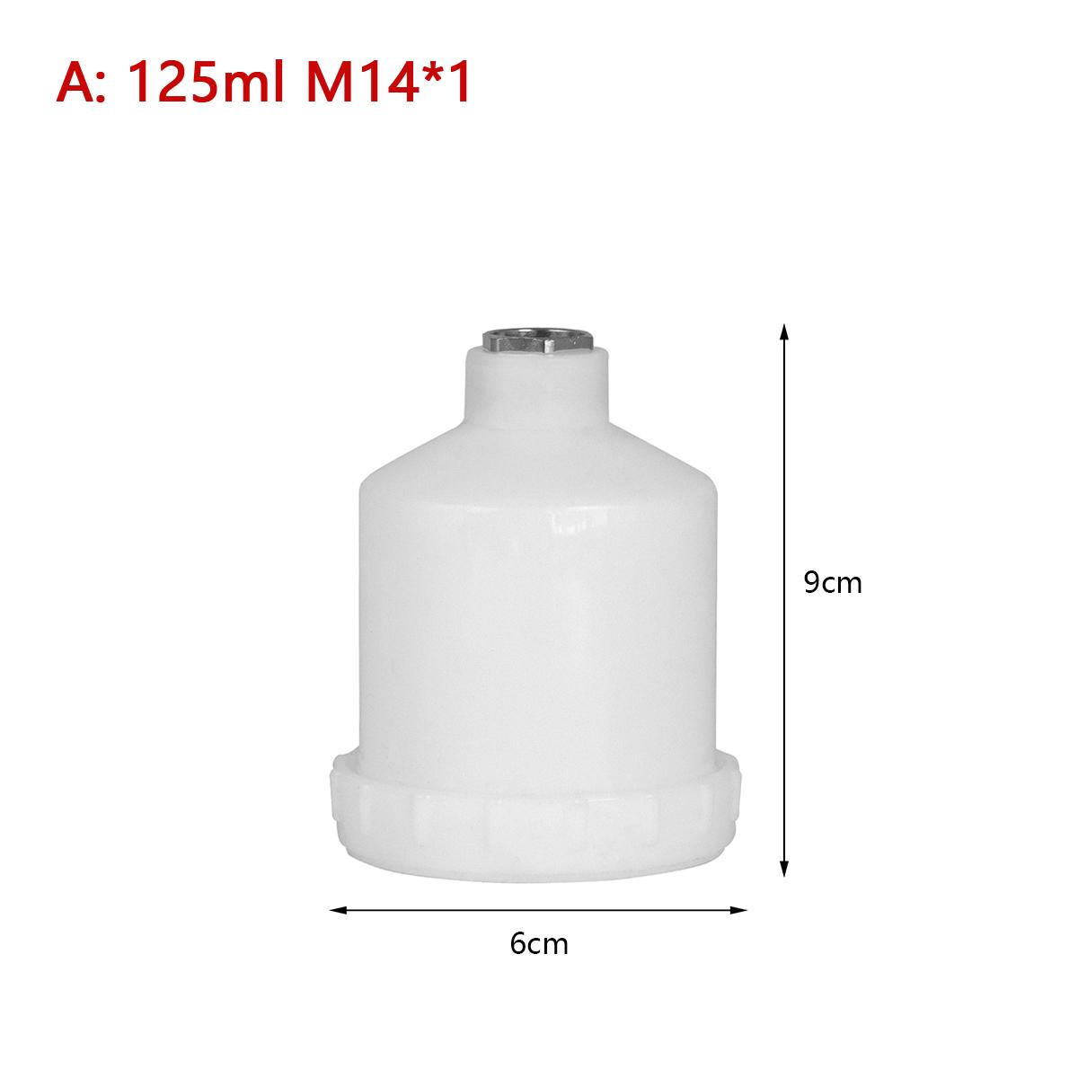 

125/250ML Plastic Spray Paint Pot Sprayer Cup Gravity Feed Fastmover Thread Connector For Model H-2000 R-100 Spray Gun Tools
