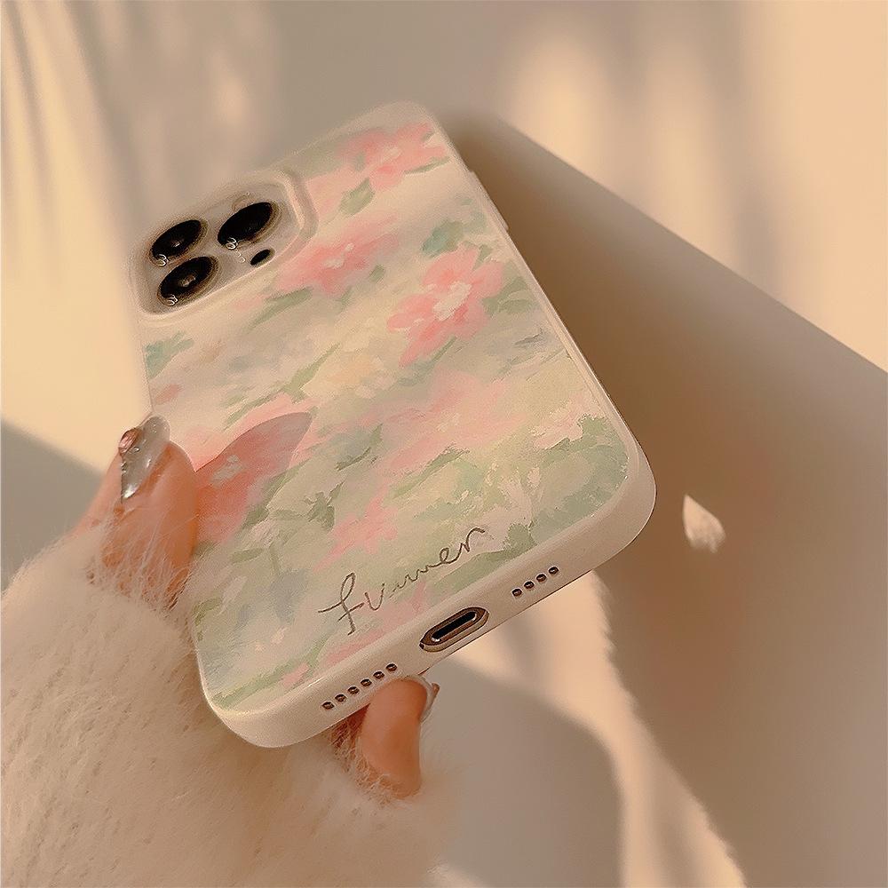 Art Oil Painting Style Case for iPhone 13 iPhone 15 iPhone 16 Pro Max