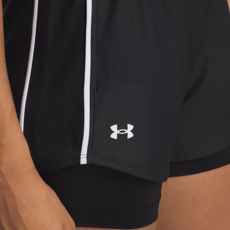 Under Armour Letter Elastic Casual Shorts Women shorts Black 1389895-001