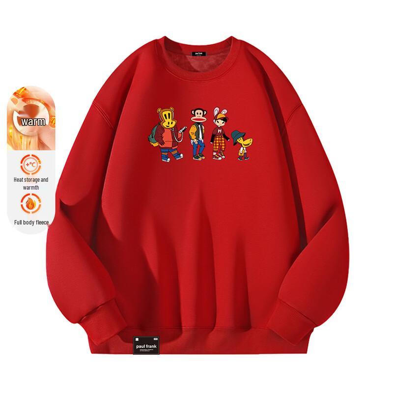 Paul Frank Cotton Casual Crewneck Long-Sleeve Top 5XL