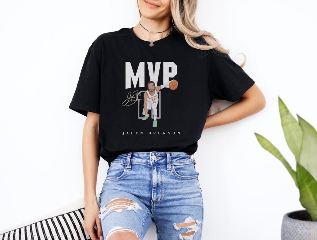 Jalen Brunson MVP 2026 New York Knicks Finals Champions T Shirt 100Cotton Clothing Unisex Mens Womens TShirts Y2k Fan Tee