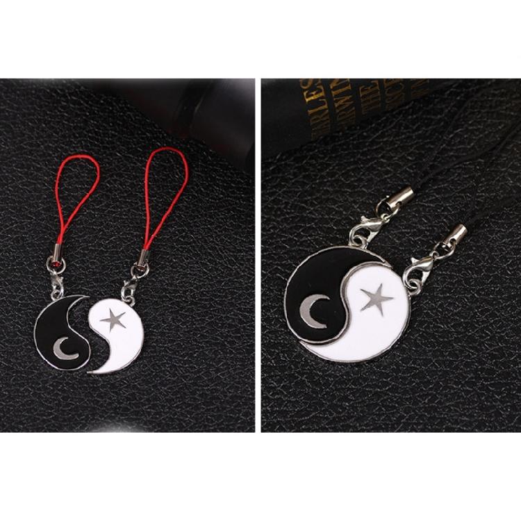 Modern Friendship Keychain Jewelry Set Practical Phone Charm for Couple Friend