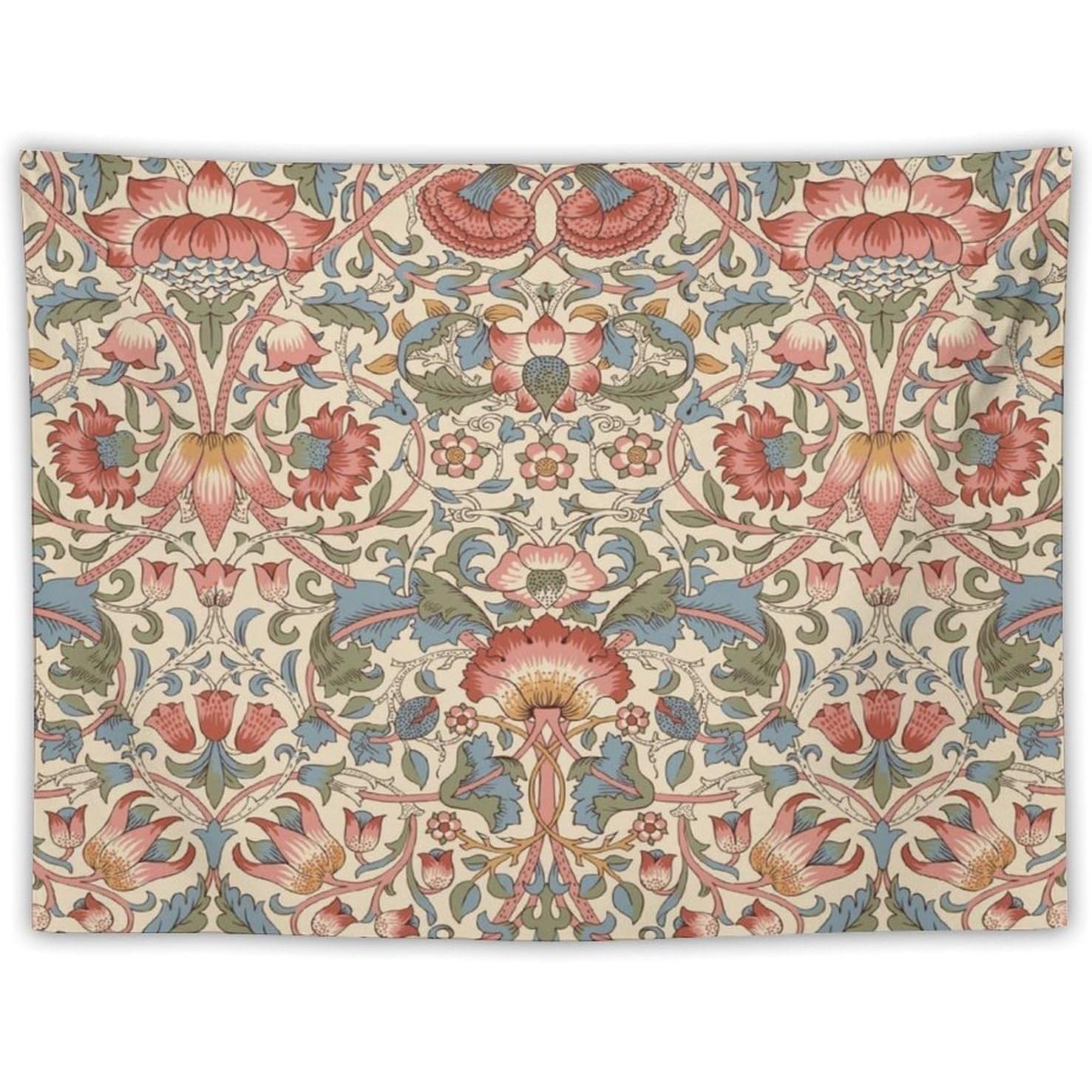 William Morris Tapestry Vintage Country Art Botanical 75x100