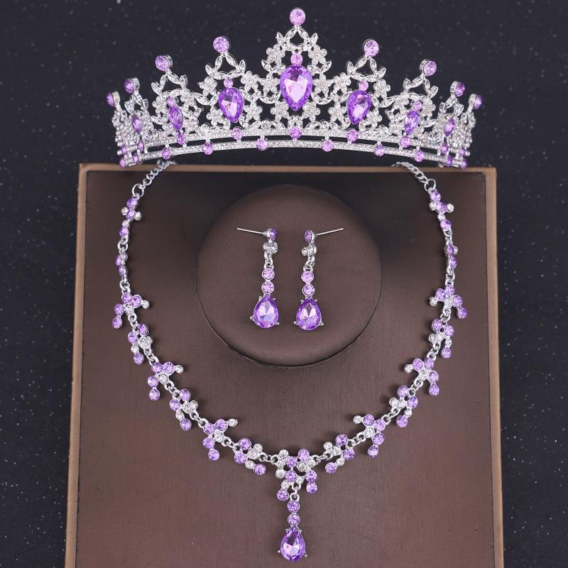 Baroque Crystal Tiaras And Crowns Rhinestone Bridal Jewelry Set Bridal Wedding Hair Accessories Jewelry Crown Tiara For Women