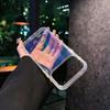 Laser Heart iPhone 17 Pro Max Transparent IMD Women's Anti-Fall Phone Case